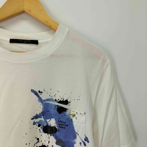 ルイヴィトン LOUIS VUITTON イタリア製 スプラッシュ プリント 半袖 Tシャツ メンズ import:L