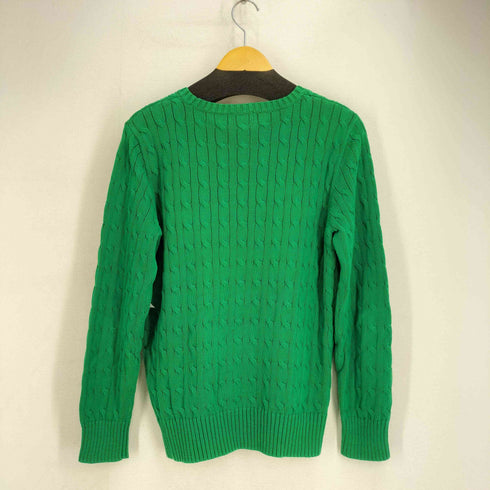 ポロバイラルフローレン Polo by RALPH LAUREN 90S ロゴ刺繍 ケーブルニット レディース import:XL