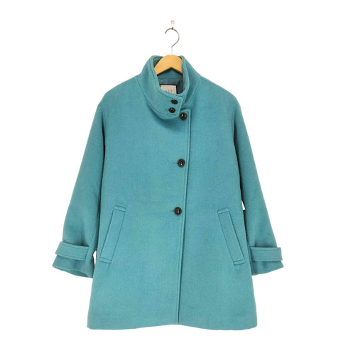 アーヴェヴェ a.v.v cashmere カシミヤ混 スタンドカラーミディコート レディース JPN:L