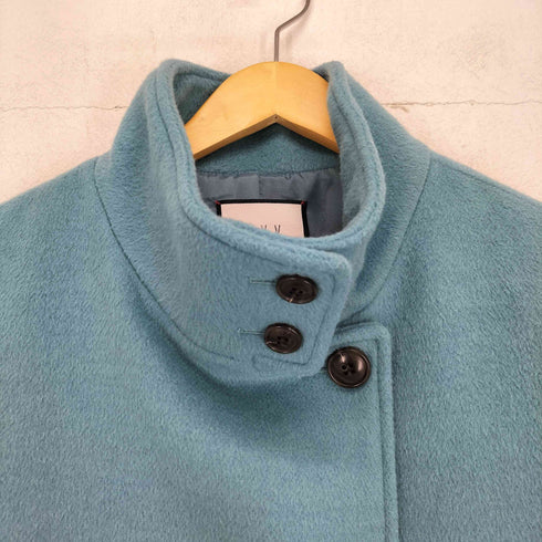 アーヴェヴェ a.v.v cashmere カシミヤ混 スタンドカラーミディコート レディース JPN:L