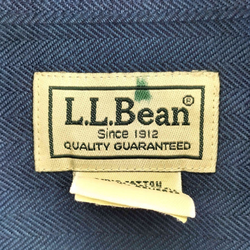 エルエルビーン L.L.Bean 90S TRADITIONAL FIT ヘリンボーン L/S BDシャツ メンズ import:XL