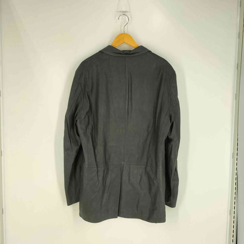 イッセイミヤケメン ISSEY MIYAKE MEN 90S 99AW ラムレザー 4B シングルブレスト テーラードジャケット メンズ JPN:XL