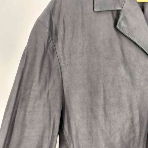 イッセイミヤケメン ISSEY MIYAKE MEN 90S 99AW ラムレザー 4B シングルブレスト テーラードジャケット メンズ JPN:XL