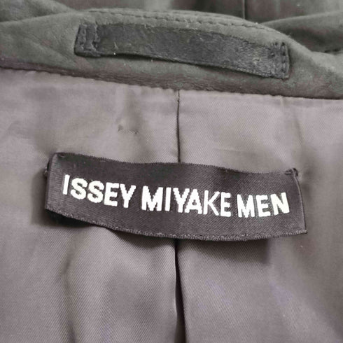 イッセイミヤケメン ISSEY MIYAKE MEN 90S 99AW ラムレザー 4B シングルブレスト テーラードジャケット メンズ JPN:XL