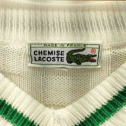 シュミーズラコステ CHEMISE LACOSTE フランス製 チルデンニットベスト メンズ 5