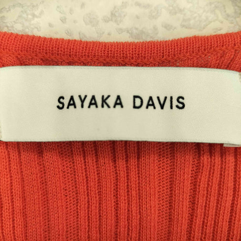 サヤカデイヴィス SAYAKA DAVIS リブニットタンクトップ レディース XS