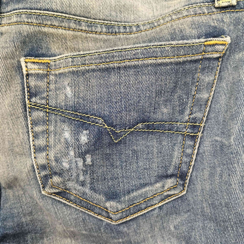 ディーゼル DIESEL CRUPEE-ZIP ストレッチスキニーデニムパンツ レディース 32×30