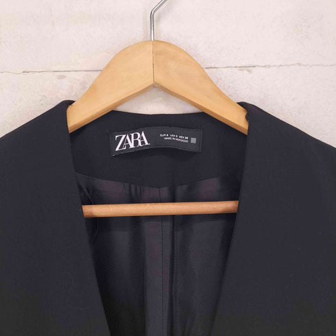 ザラ ZARA ビジューボタンノースリーブジャケット レディース S