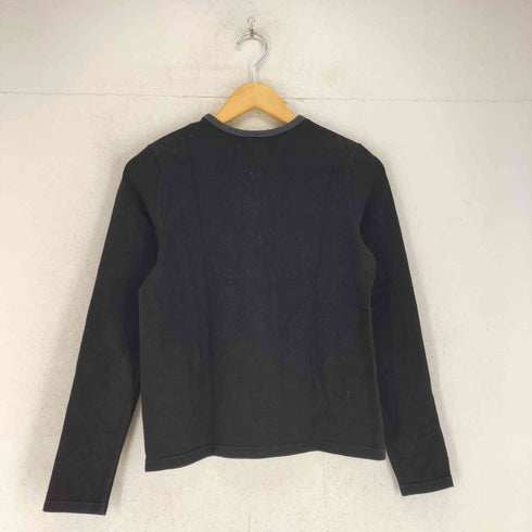 ダナキャランニューヨークジーンズ DKNY JEANS Vネックロゴ刺繍L/Sカットソー Y2K レディース