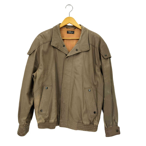 torras ロングスリーブ フロントボタン レザー ジャケット メンズ 50