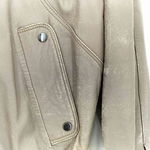 torras ロングスリーブ フロントボタン レザー ジャケット メンズ 50