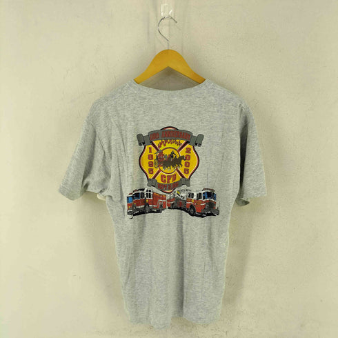 フルーツオブザルーム FRUIT OF THE LOOM fire department アニバーサリー 両面プリントTシャツ メンズ L