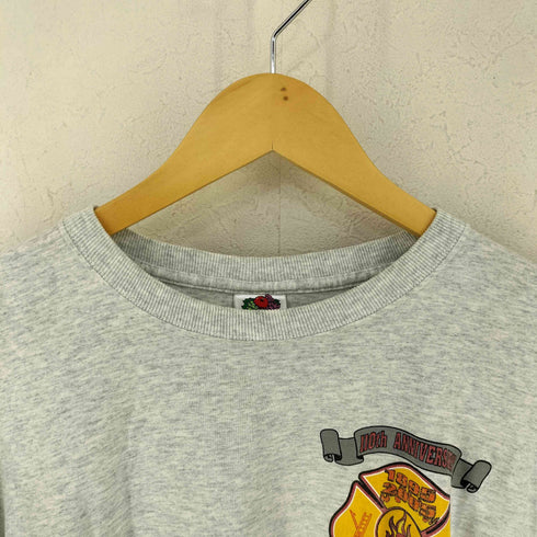 フルーツオブザルーム FRUIT OF THE LOOM fire department アニバーサリー 両面プリントTシャツ メンズ L