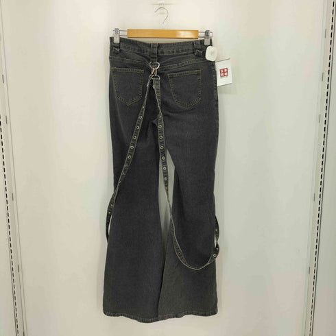 ボンテージフレアデニムパンツ Y2K レディース