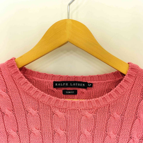 ラルフローレン RALPH LAUREN クルーネック ケーブル ニット セーター レディース 5f