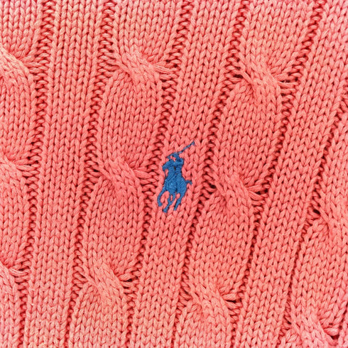 ラルフローレン RALPH LAUREN クルーネック ケーブル ニット セーター レディース 5f