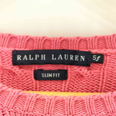 ラルフローレン RALPH LAUREN クルーネック ケーブル ニット セーター レディース 5f