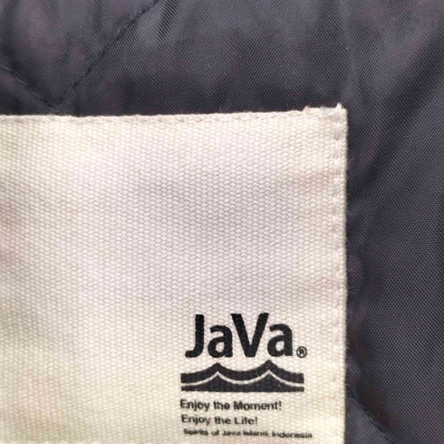 ジャバ JaVa 質感に一目惚れ。リブタートル フェイクレザージャケット レディース M