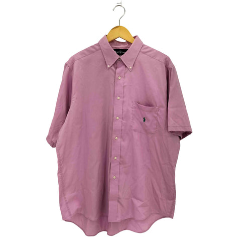 ラルフローレン RALPH LAUREN 90S フロントボタン 半袖 レギュラーカラーシャツ メンズ XL