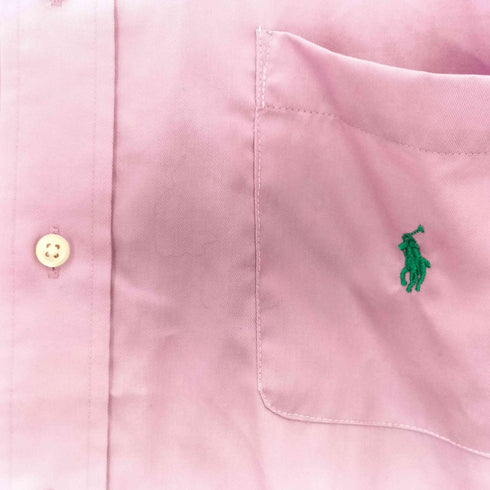 ラルフローレン RALPH LAUREN 90S フロントボタン 半袖 レギュラーカラーシャツ メンズ XL
