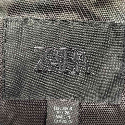 ザラ ZARA フェイクレザー ライダース ジャケット レディース import:S