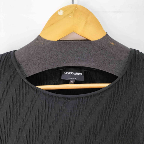 ジョルジオアルマーニ Giorgio Armani 立体 テクスチャー シワ加工 カットソー レディース EUR:42