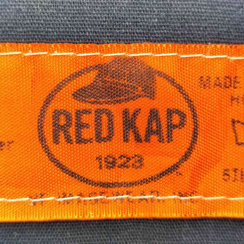 レッドキャップ RED KAP 90-00s 企業ロゴ ワークシャツ メンズ import:L