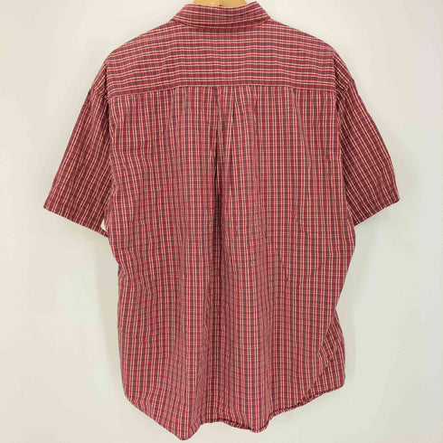 セントジョンズベイ STJOHNS BAY 90-00s POPLIN ボタンダウン 半袖 チェックシャツ ボックス メンズ import:L