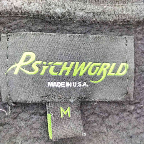PSYCHWORLD フロントロゴプリント プルオーバーフーディー メンズ import:M