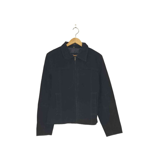 BEYONDSPORT genuine leather リアルスエードジップジャケット メンズ L