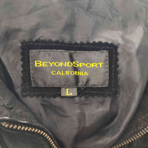 BEYONDSPORT genuine leather リアルスエードジップジャケット メンズ L