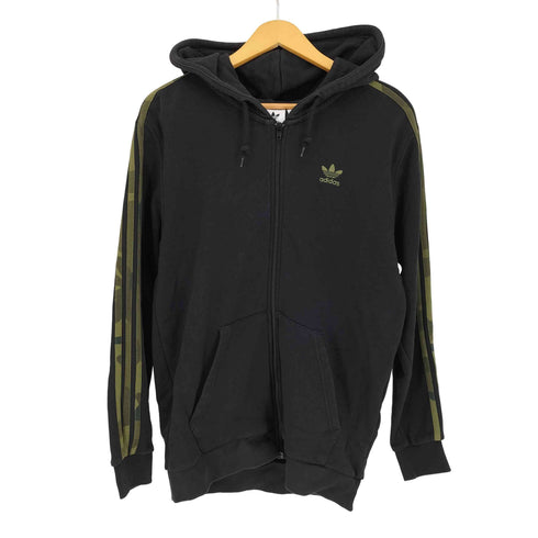 アディダスオリジナルス adidas Originals 3ストライプ 迷彩 カモフラ ジップアップフーディー メンズ import:L