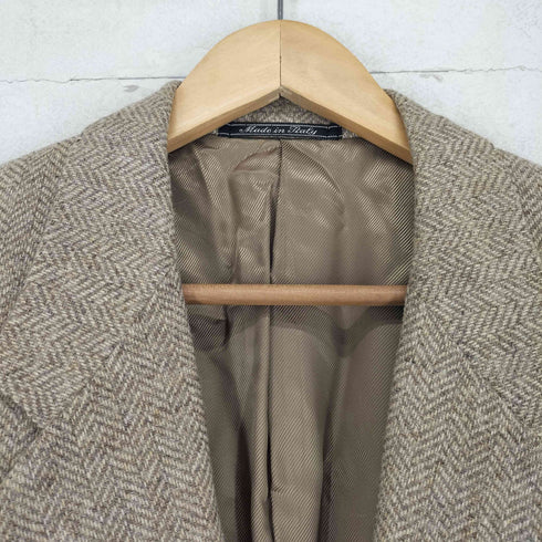 REDAELLI MADE IN ITALY ヘリンボーン柄2Bテーラードジャケット メンズ