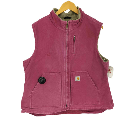 カーハート Carhartt ダックベスト 裏起毛 レディース import:XL