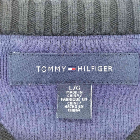 トミーヒルフィガー TOMMY HILFIGER Vネックコットンニット メンズ import:L