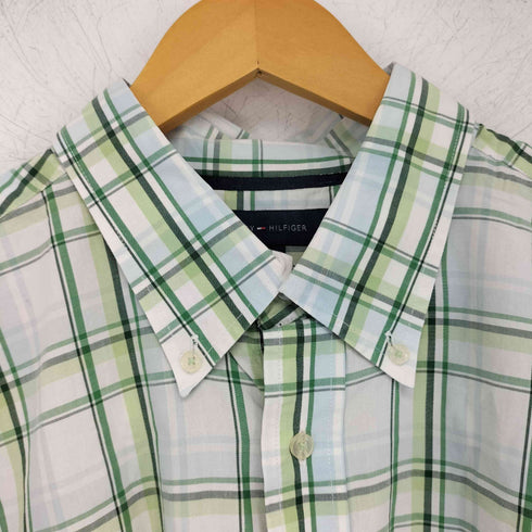 トミーヒルフィガー TOMMY HILFIGER ボタンダウンチェックシャツ メンズ import:XL