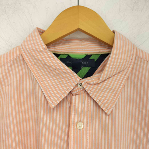 トミーヒルフィガー TOMMY HILFIGER ストライプシャツ メンズ import:XL