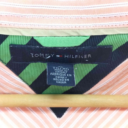 トミーヒルフィガー TOMMY HILFIGER ストライプシャツ メンズ import:XL