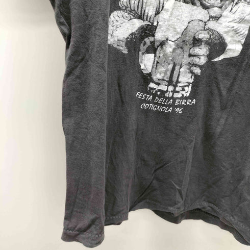 FESTA DELLA BIRRA プリント Tシャツ 袖シングル メンズ