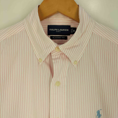 ラルフローレンゴルフ RALPH LAUREN GOLF CLASSI FIT スモールポニー刺繍 ストライプ BDシャツ メンズ import:M