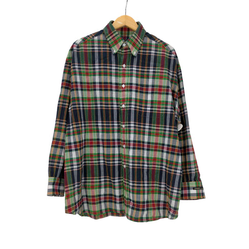 フォーワンセブンバイエディフィス 417 by EDIFICE 26SS MOONLIGHT CLOTHING BIG B.D Madras ボタンダウン マドラス シャツ メンズ JPN:M