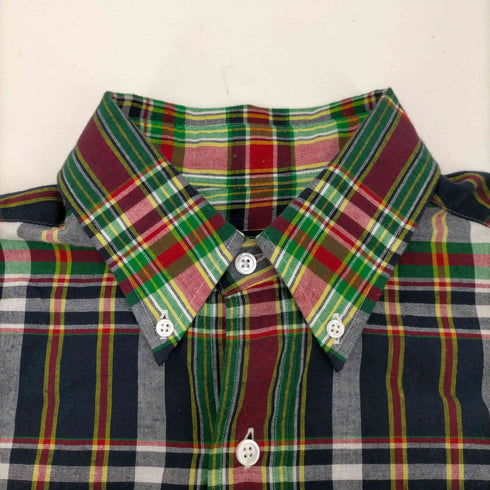 フォーワンセブンバイエディフィス 417 by EDIFICE 26SS MOONLIGHT CLOTHING BIG B.D Madras ボタンダウン マドラス シャツ メンズ JPN:M