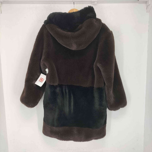 EKOLUK ファー フーデットコート レディース L