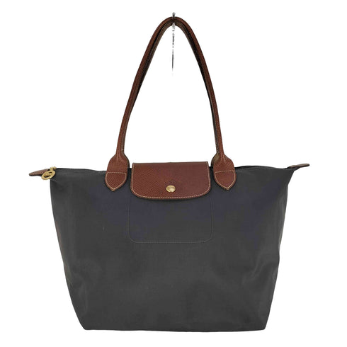 ロンシャン LONGCHAMP レザーハンドル ナイロントートバッグ レディース
