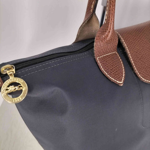 ロンシャン LONGCHAMP レザーハンドル ナイロントートバッグ レディース