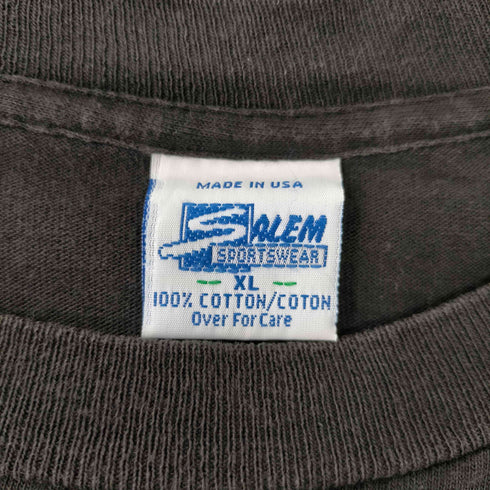 90S セーラム USA製 NBC Sports プリント Tシャツ 袖シングル メンズ import:XL