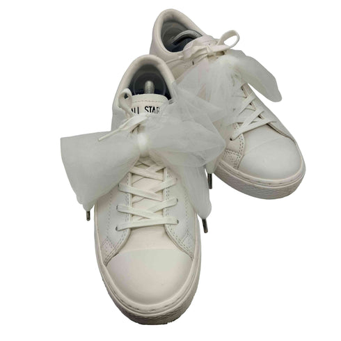 コンバース CONVERSE ALL STAR COUPE チュールリボン ローカット スニーカー レディース JPN:24.5