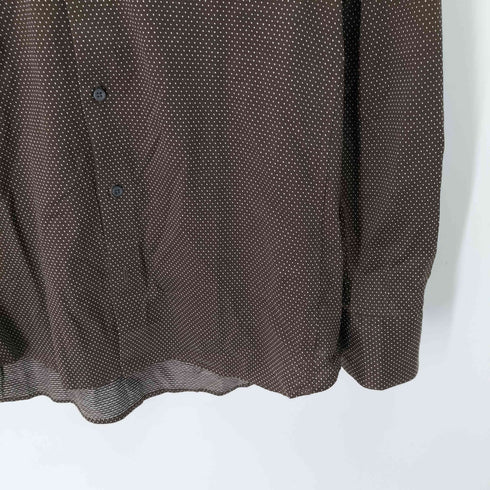 ランバンコレクション LANVIN COLLECTION ドット 刺繍 コットン シャツ メンズ LB