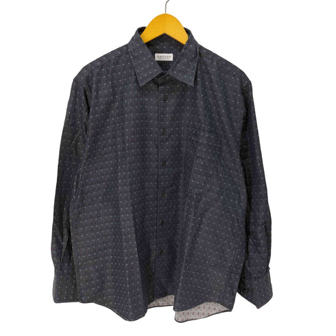 ランバンコレクション LANVIN COLLECTION ロゴ刺繍 コットン シャツ メンズ LB