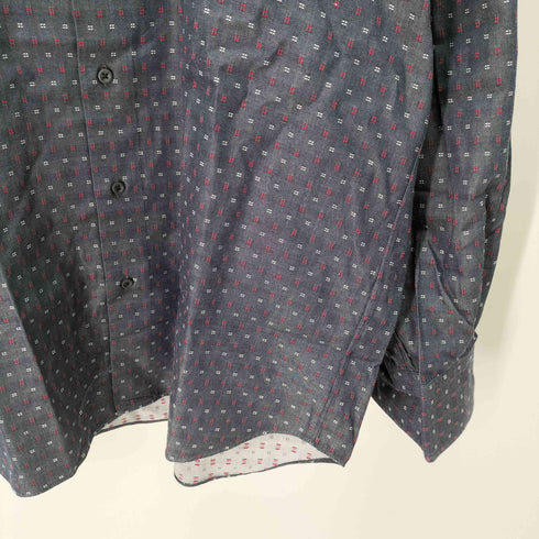 ランバンコレクション LANVIN COLLECTION ロゴ刺繍 コットン シャツ メンズ LB
